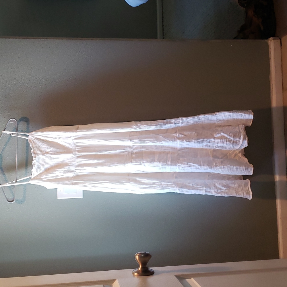 Gauze tiered maxi dress